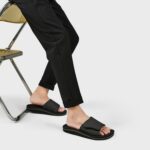 Men's Fuzzy House Slippers With Arch Support Indoor Outdoor House Shoes Heel Cup Slides with Soft Cushion Footbed - Image 2