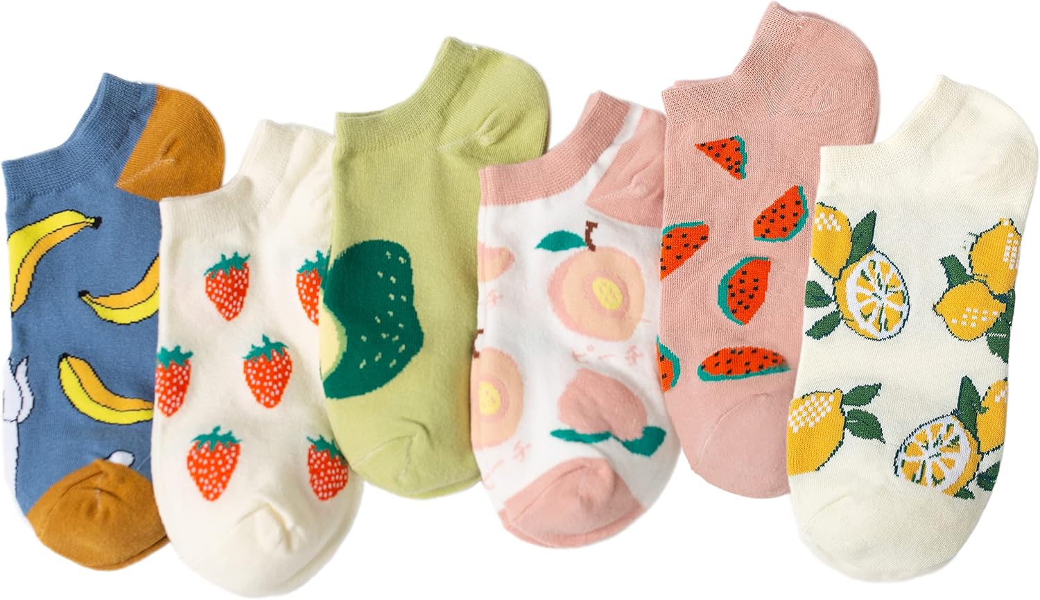 81qk5W6S9cL._AC_SL1500_.jpg Cute Ankle Socks for Women - Aesthetic Funny Fun Low Cut No Show Socks for Girls and Teens - Image 1