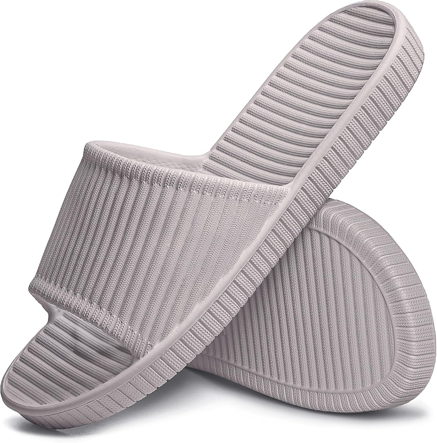 91KkmlozL9L._AC_SL1500_.jpg Shower Shoes, Women & Men??s Shower Slippers, Slides Sandals Pool Slides House Slippers Non-Slip Indoor Bathroom Shoes Beach Sandals - Image 1